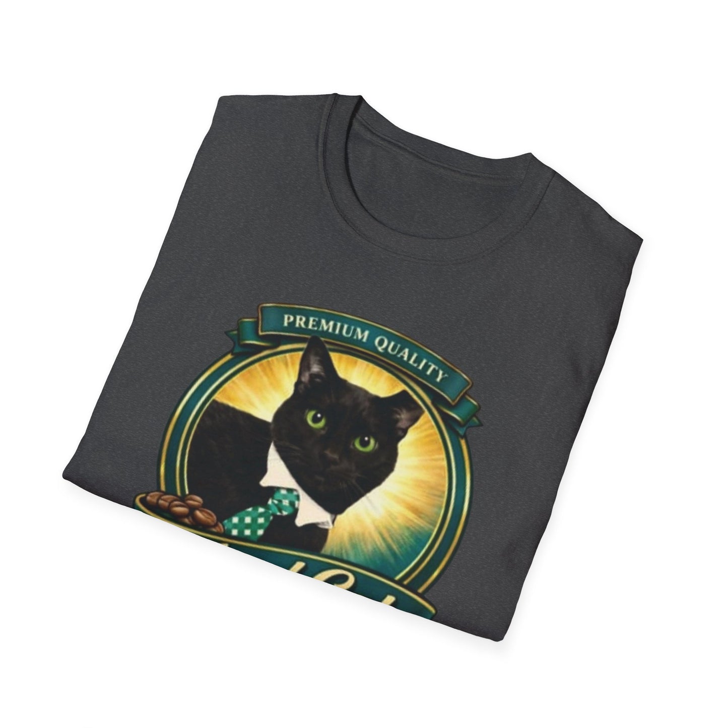 Feral Cat Coffee T-Shirt – Vintage Black Cat Coffee Logo Tee