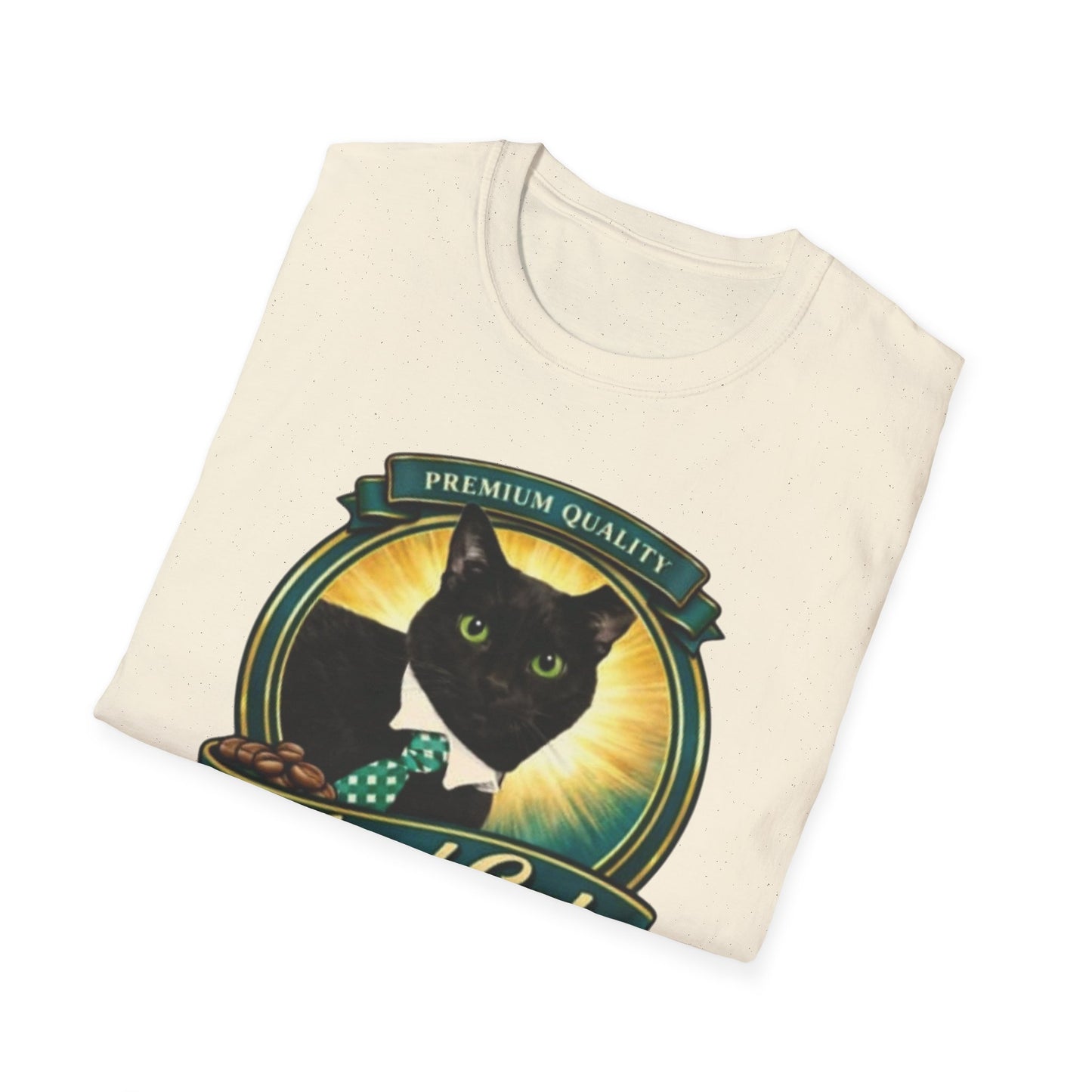 Feral Cat Coffee T-Shirt – Vintage Black Cat Coffee Logo Tee