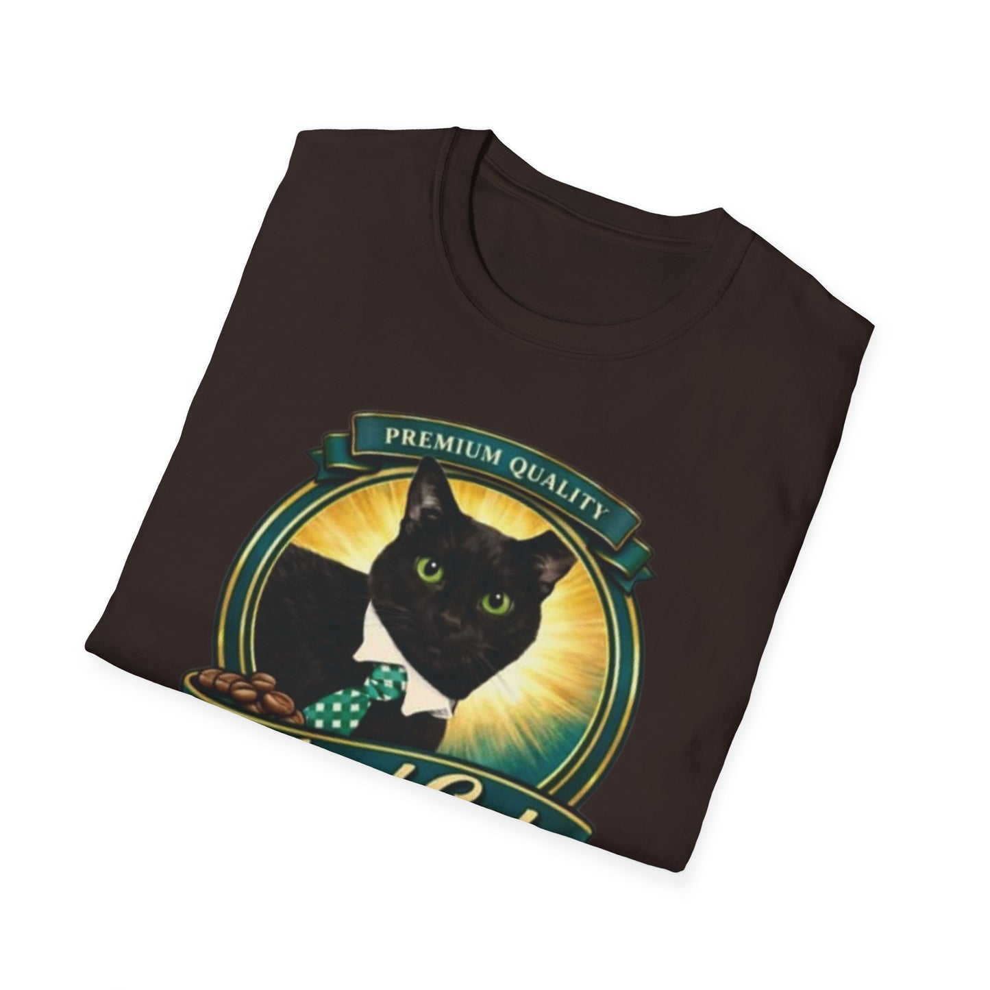 Feral Cat Coffee T-Shirt – Vintage Black Cat Coffee Logo Tee