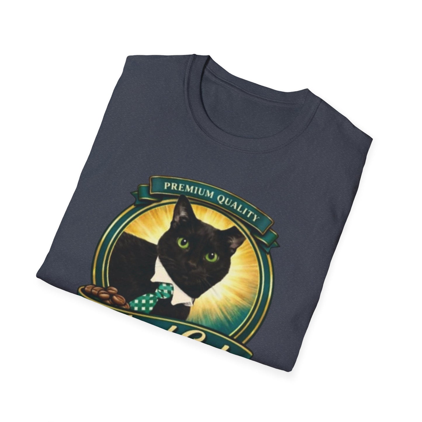 Feral Cat Coffee T-Shirt – Vintage Black Cat Coffee Logo Tee