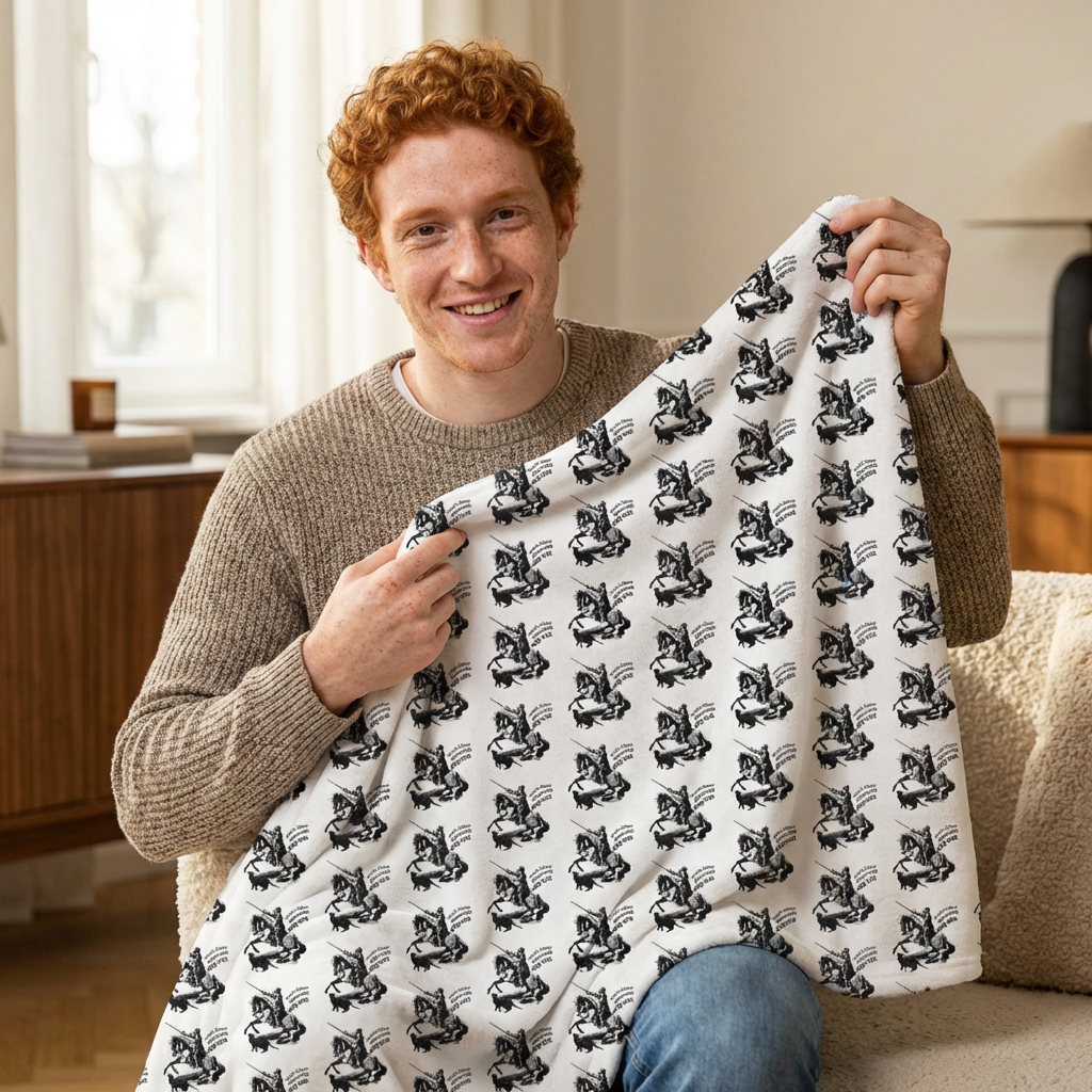 Velveteen Microfiber Blanket – Black & White "I can't, I have plans with my cat!" Throw