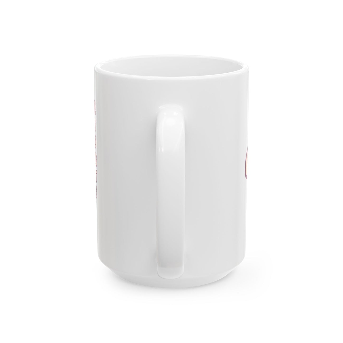 Funny Coffee Mug — "Coffee Because..." Bold Retro Script Ceramic Mug (11oz & 15oz)