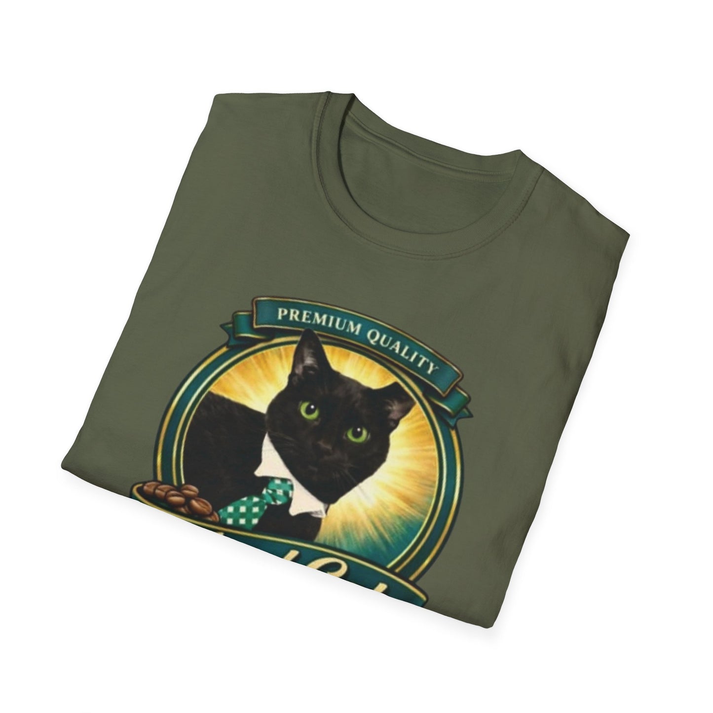 Feral Cat Coffee T-Shirt – Vintage Black Cat Coffee Logo Tee