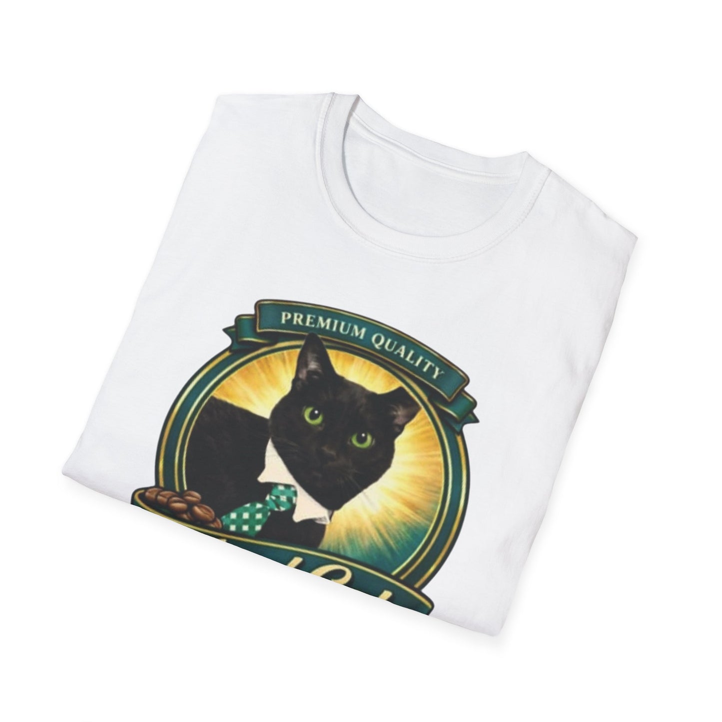 Feral Cat Coffee T-Shirt – Vintage Black Cat Coffee Logo Tee