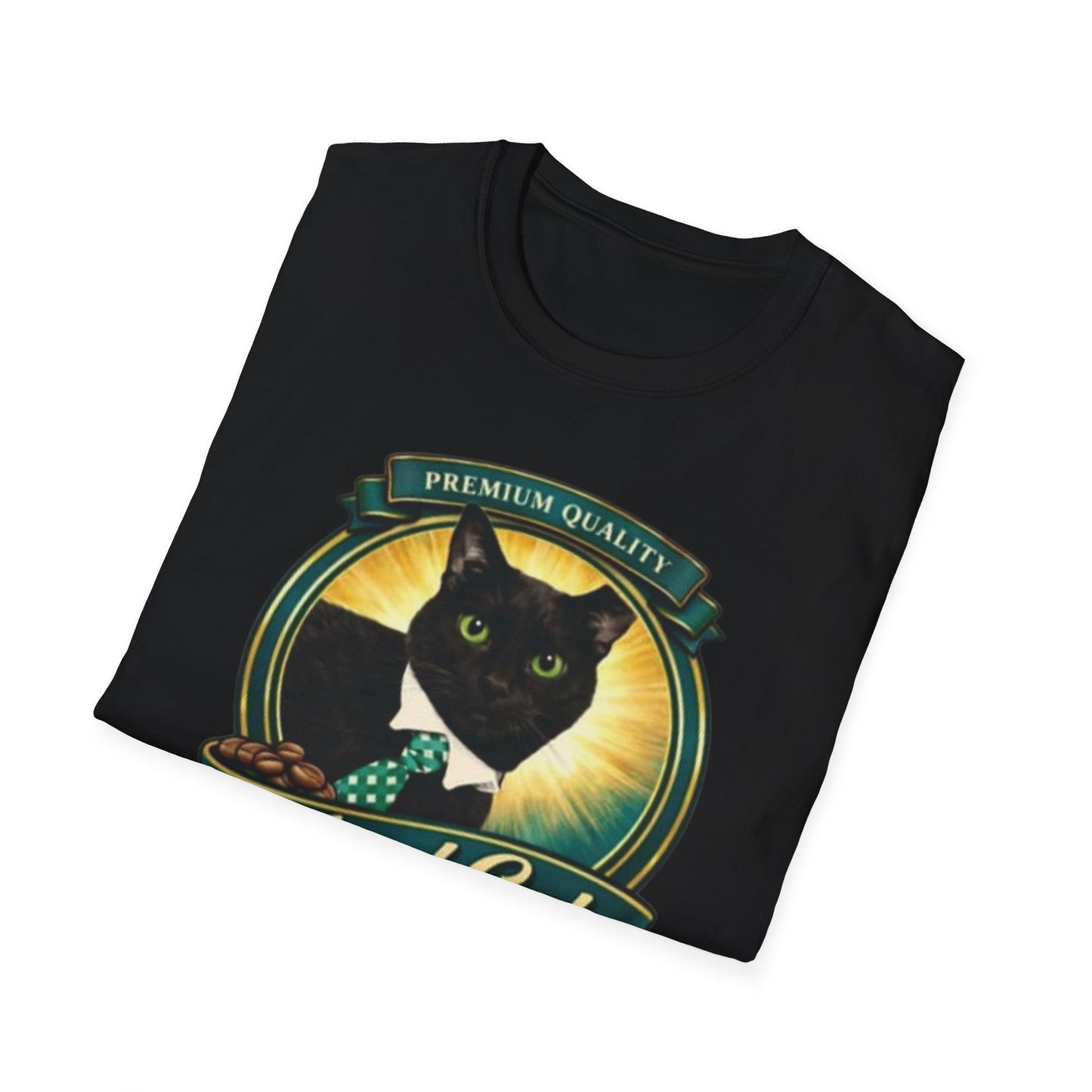 Feral Cat Coffee T-Shirt – Vintage Black Cat Coffee Logo Tee