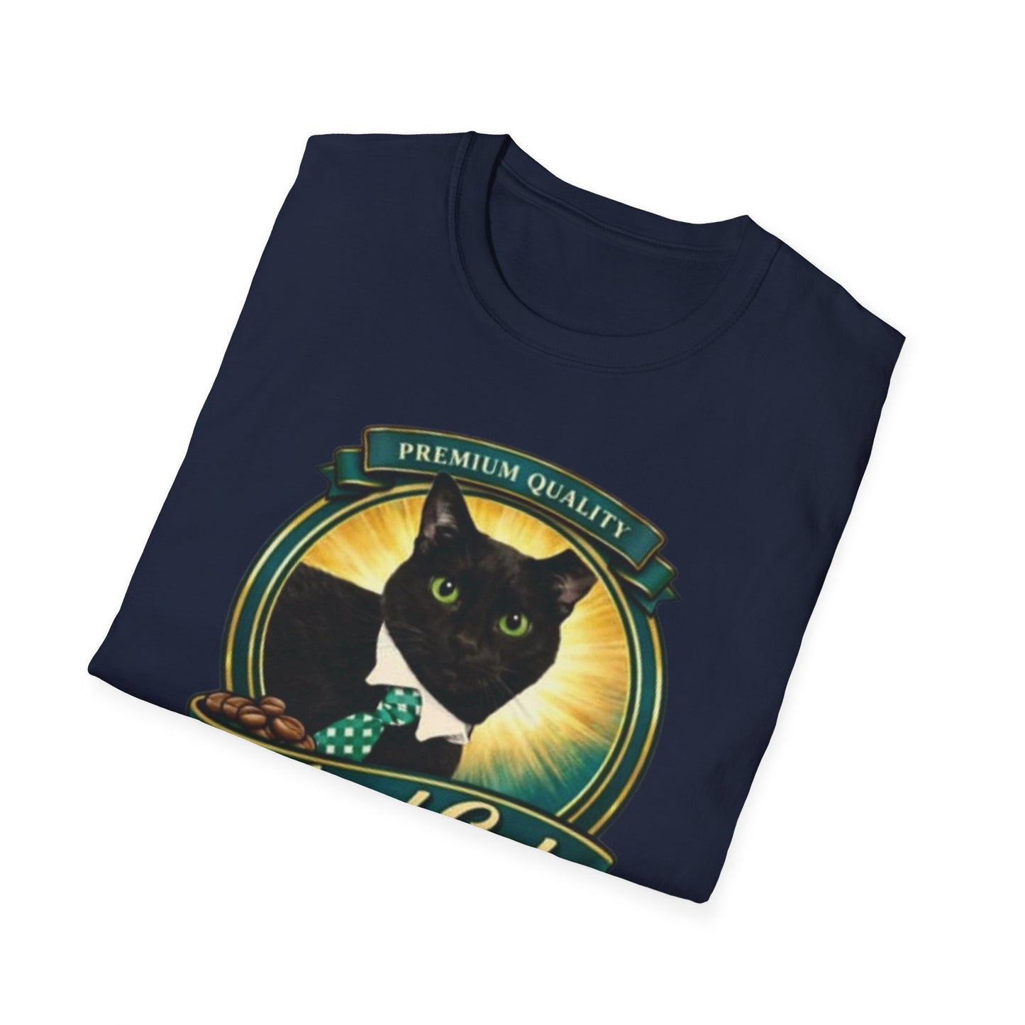 Feral Cat Coffee T-Shirt – Vintage Black Cat Coffee Logo Tee